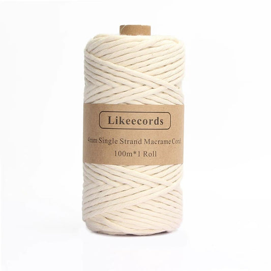 Fil de Macramé en coton 4 mm - 100m by Esprit Macramé Esprit Macramé