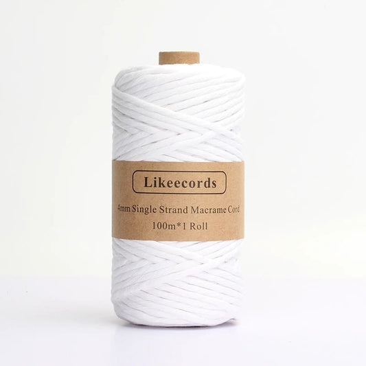 Fil Macramé Blanc 4 mm - 100m Édition Exclusive Esprit Macramé