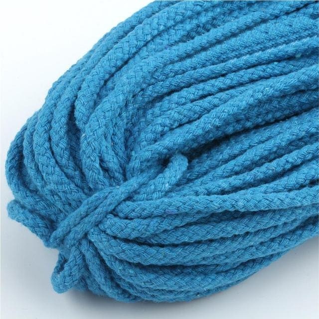 Fil Macramé Bleu Élégance 5mm - 30m Esprit Macramé