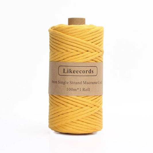 Fil Macramé Moutarde 4 mm - 100 m Premium Esprit Macramé