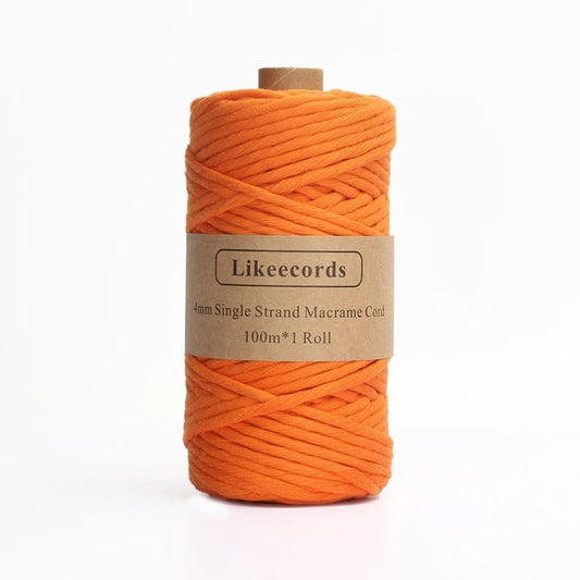 Fil Macramé Orange 4 mm - 100 m de Créativité Esprit Macramé