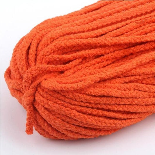 Fil Macramé Orange Éclat 5mm - 30m Esprit Macramé
