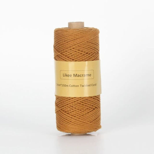 Fil Macramé premium 2 mm Moutarde - 150 m Esprit Macramé