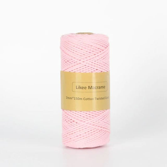 Fil Macramé Rose 2 mm – 150 m de Créativité Esprit Macramé