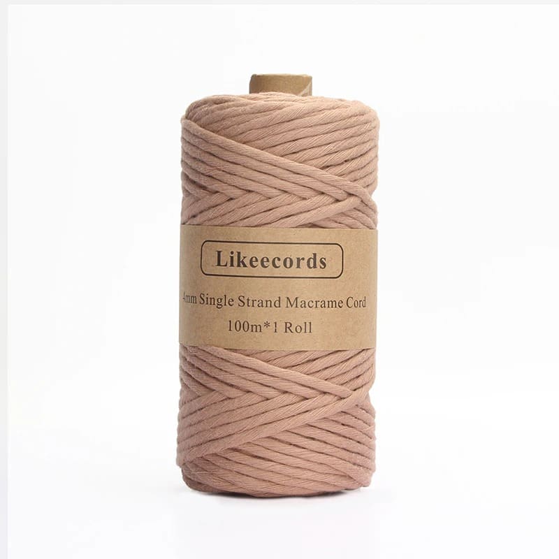 Fil Macramé rose 4 mm - 100 m de créativité Esprit Macramé