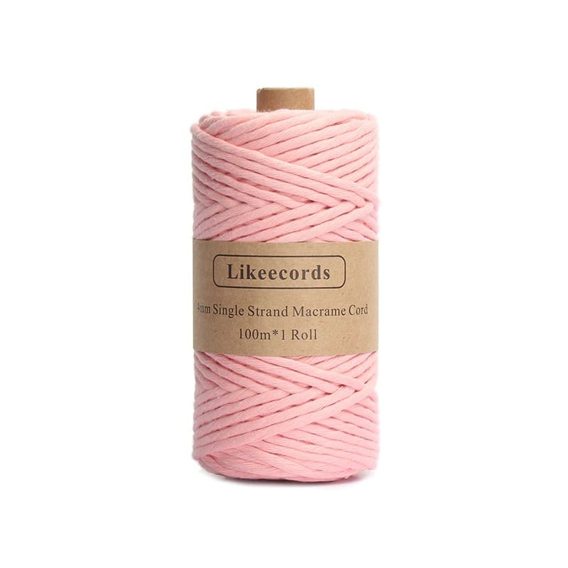 Fil Macramé rose 4 mm - 100 m de créativité Esprit Macramé