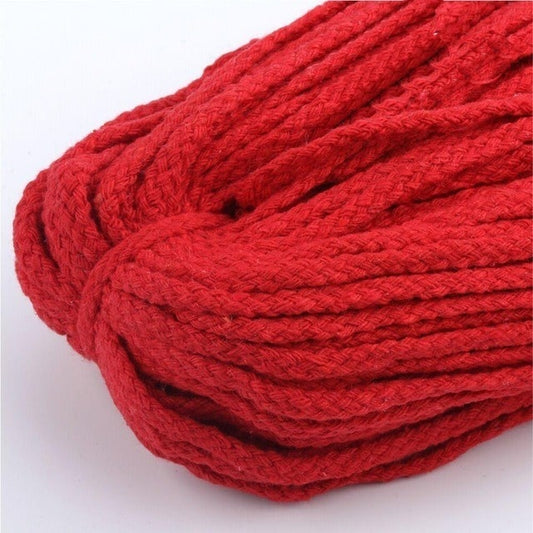 Fil Macramé Rouge Élégance 5mm - 30m Esprit Macramé