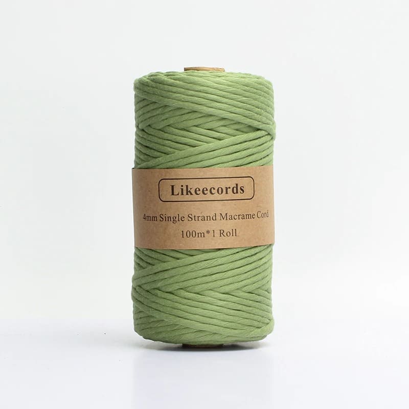 Fil Macramé Vert Émeraude 4 mm - 100 m d'Artisanat Esprit Macramé