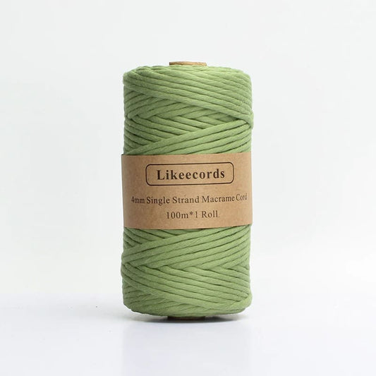 Fil Macramé Vert Émeraude 4 mm - 100 m d'Artisanat Esprit Macramé
