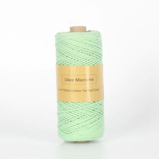 Fil Macramé vert pastel 2 mm - 150 m de créativité Esprit Macramé