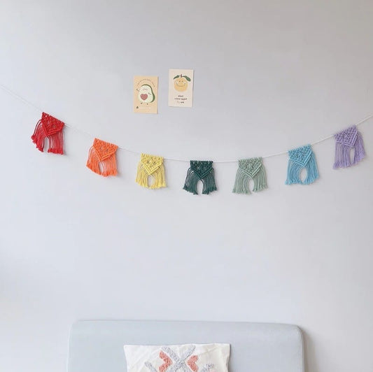Guirlande Fanion en Macramé Élégance Esprit Macramé