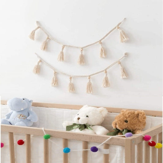 Guirlande Pompon en Macramé Chic Esprit Macramé