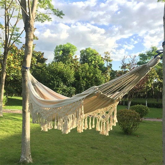Hamac Double Macramé Chic Esprit Macramé