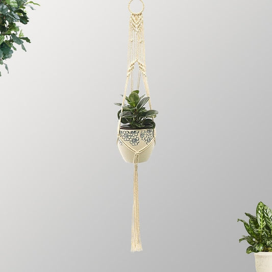 Macramé Élégance pour Plantes Suspendues Esprit Macramé