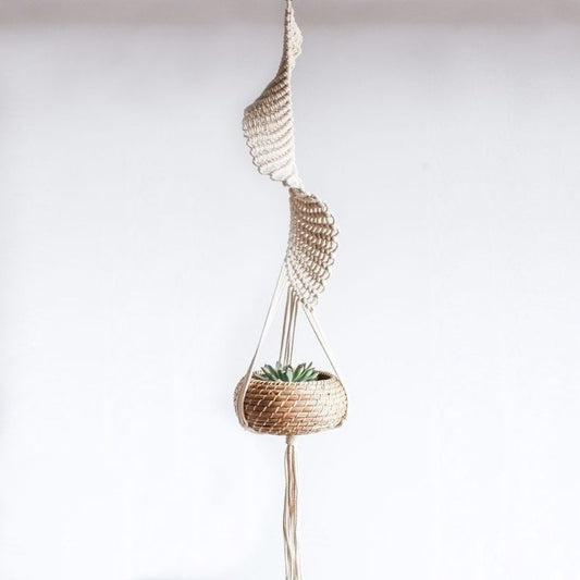 Macramé Moderne : Éléments Végétaux Élégants Esprit Macramé
