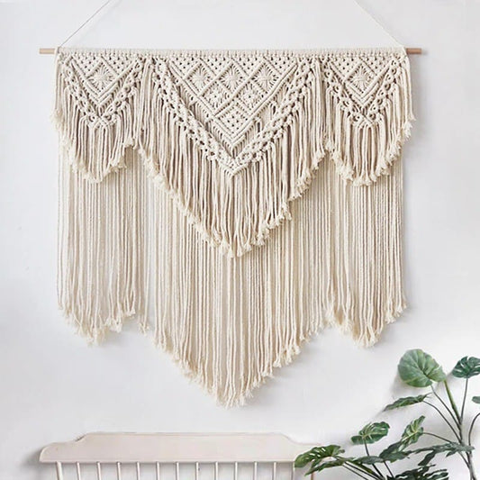 Macramé Mural Géant Élégance Artisanale Esprit Macramé