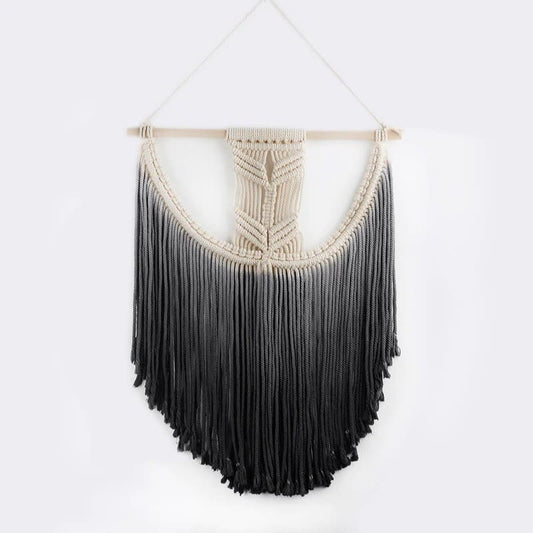 Macramé Mural Noir Chic Esprit Macramé