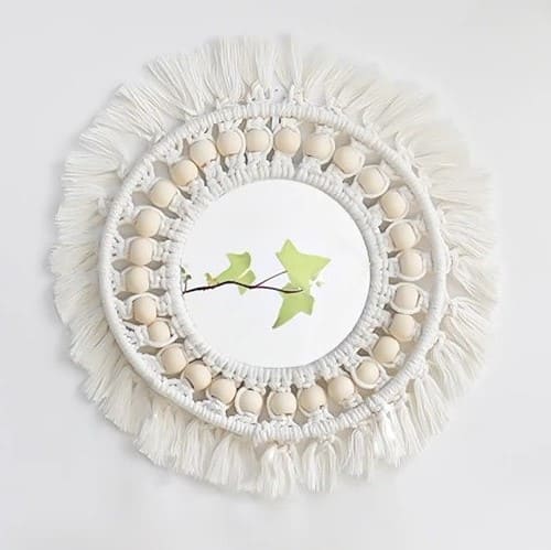 Miroir en Macramé Éclat Créatif Esprit Macramé
