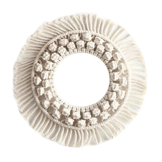 Miroir en Macramé Élégance Esprit Macramé