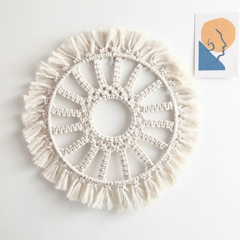 Miroir en Macramé Élégance Esprit Macramé
