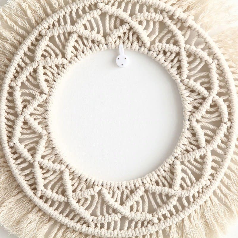 Miroir en Macramé Élégance Esprit Macramé