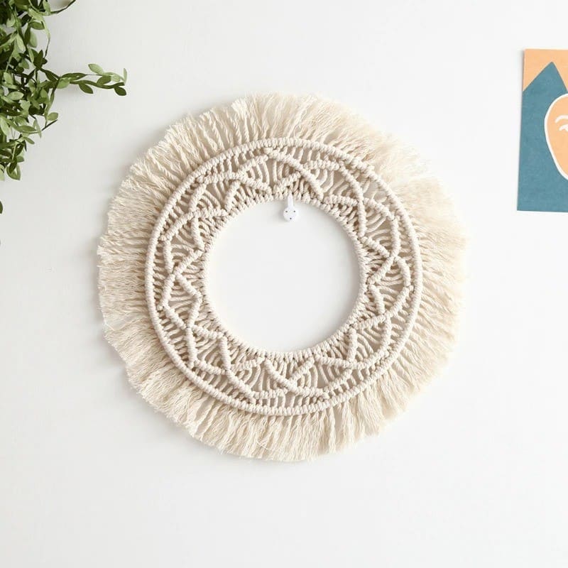 Miroir en Macramé Élégance Esprit Macramé