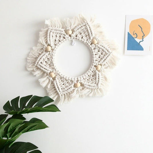 Miroir en Macramé Élégance Esprit Macramé