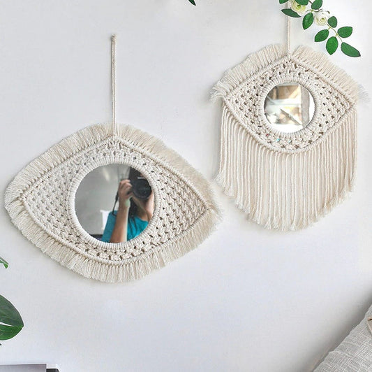 Miroir Macramé Éclatant Esprit Macramé