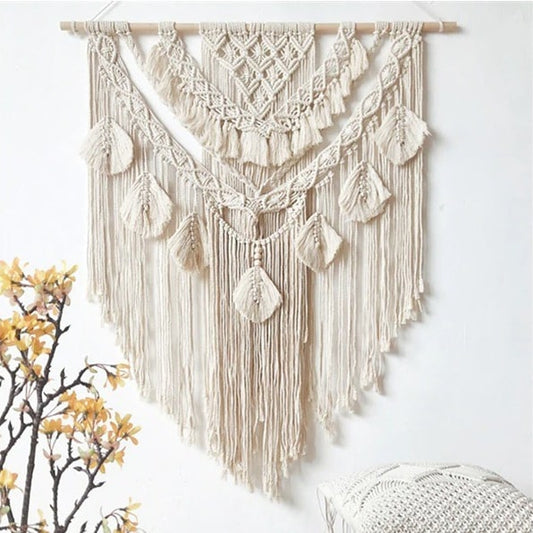 Mur à Macramé : Feuille Éléganza Esprit Macramé