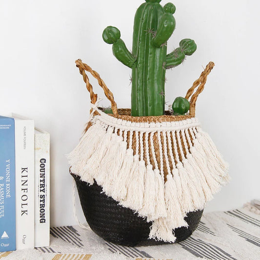 Panier en Corde Macramé Éléganza Esprit Macramé