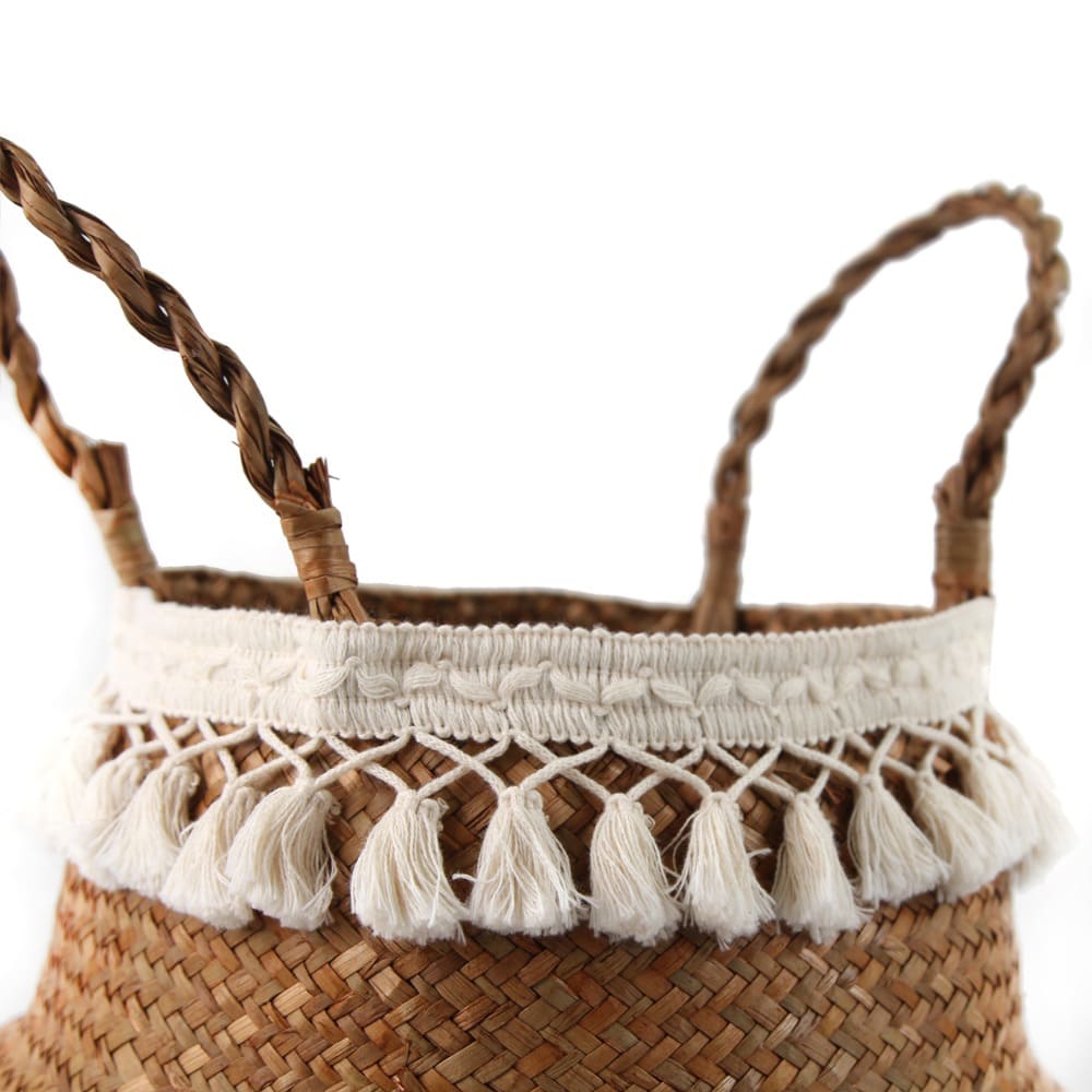 Panier Macramé Thaïlandais Éclatant Esprit Macramé