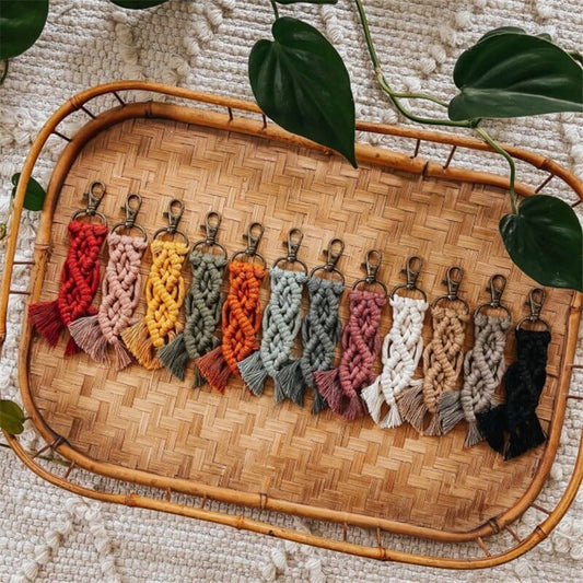 Porte-clé Macramé Élégance Esprit Macramé