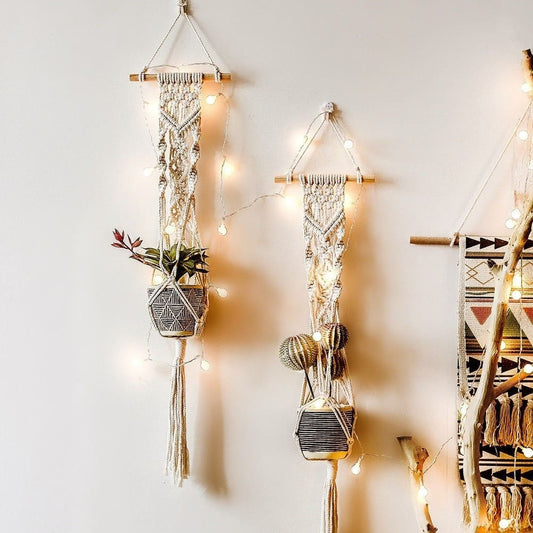 Porte-plante MacraDesign Esprit Macramé