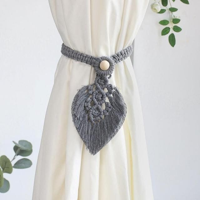 Rideau Feuille Macramé : Élevez Votre Espace Esprit Macramé