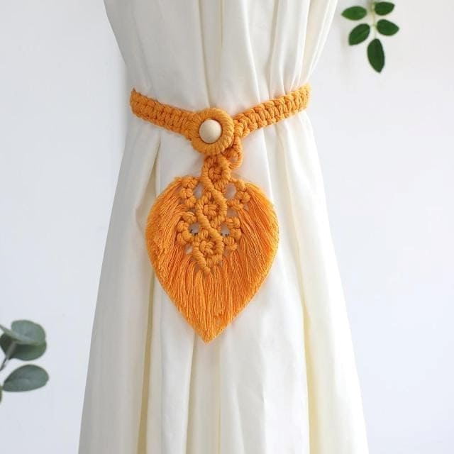 Rideau Feuille Macramé : Élevez Votre Espace Esprit Macramé