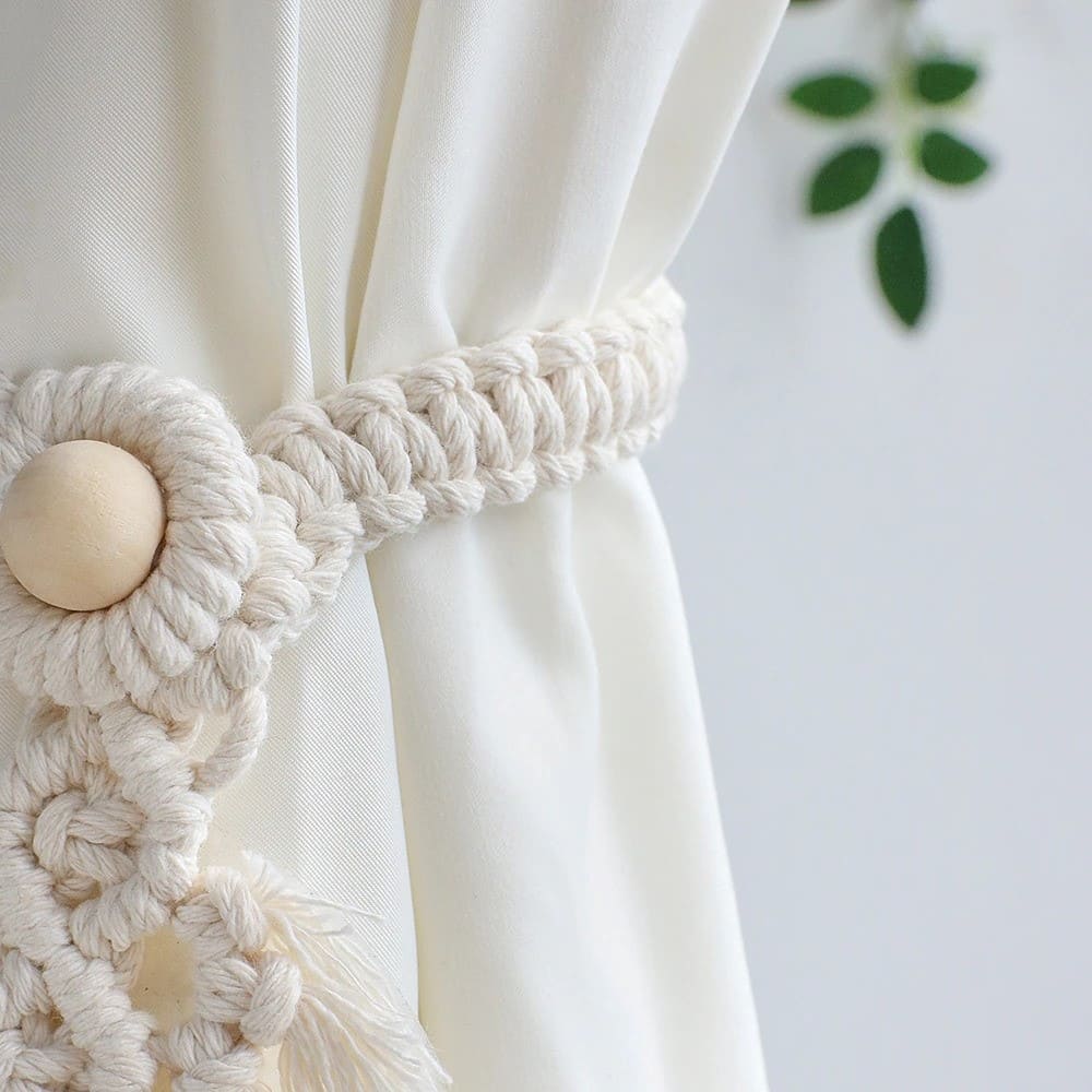 Rideau Feuille Macramé : Élevez Votre Espace Esprit Macramé