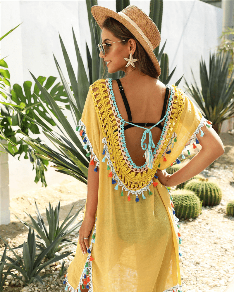 Robe en Macramé Élégance Artisanale Esprit Macramé