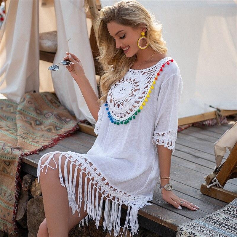 Robe Longue en Macramé Élégance Esprit Macramé