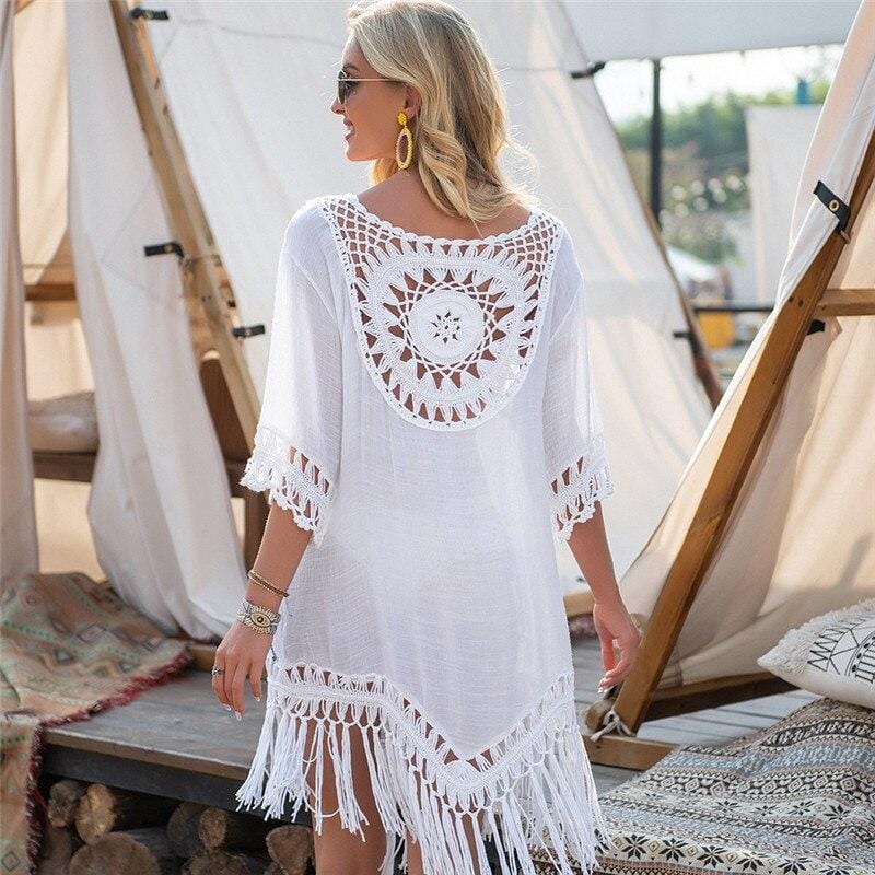 Robe Longue en Macramé Élégance Esprit Macramé
