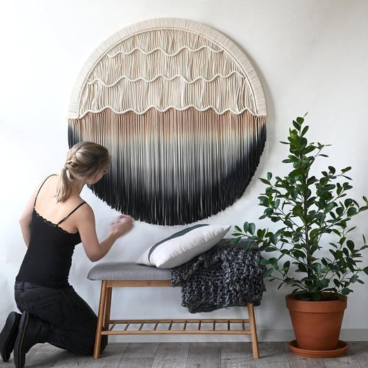 Rond de Macramé Élégant Esprit Macramé