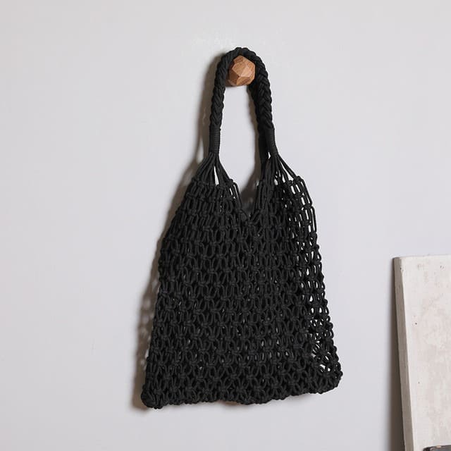 Sac en Macramé à mailles souples Esprit Macramé