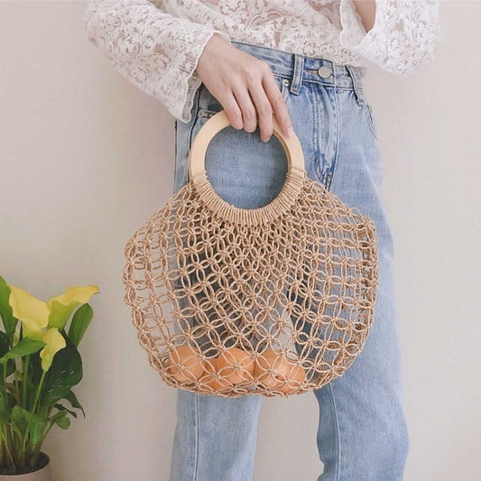 Sac rond en Macramé Éclat Esprit Macramé