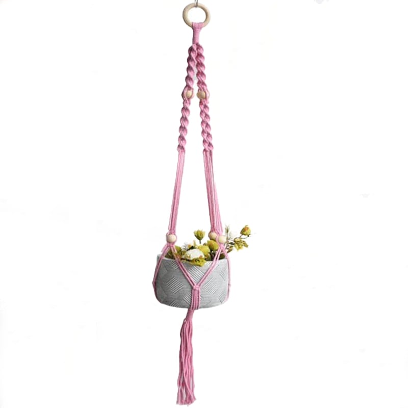 Suspension en Macramé pour plantes élégantes Esprit Macramé