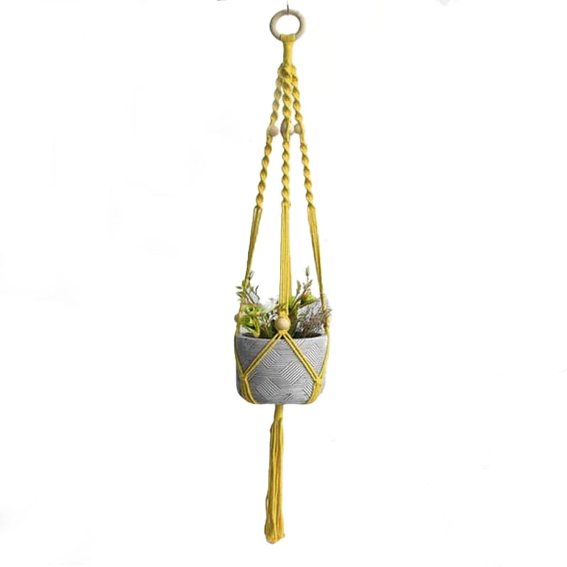 Suspension en Macramé pour plantes élégantes Esprit Macramé
