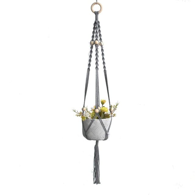 Suspension en Macramé pour plantes élégantes Esprit Macramé