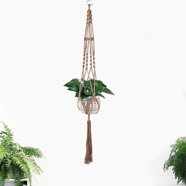 Suspension Macramé Colorée Chic Esprit Macramé