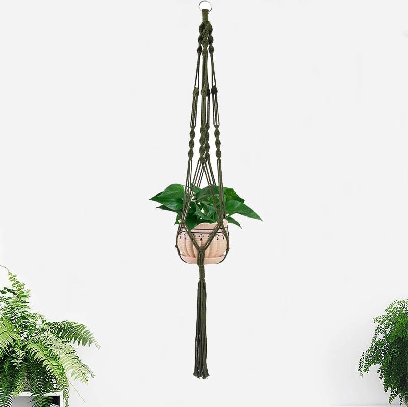 Suspension Macramé Colorée Chic Esprit Macramé