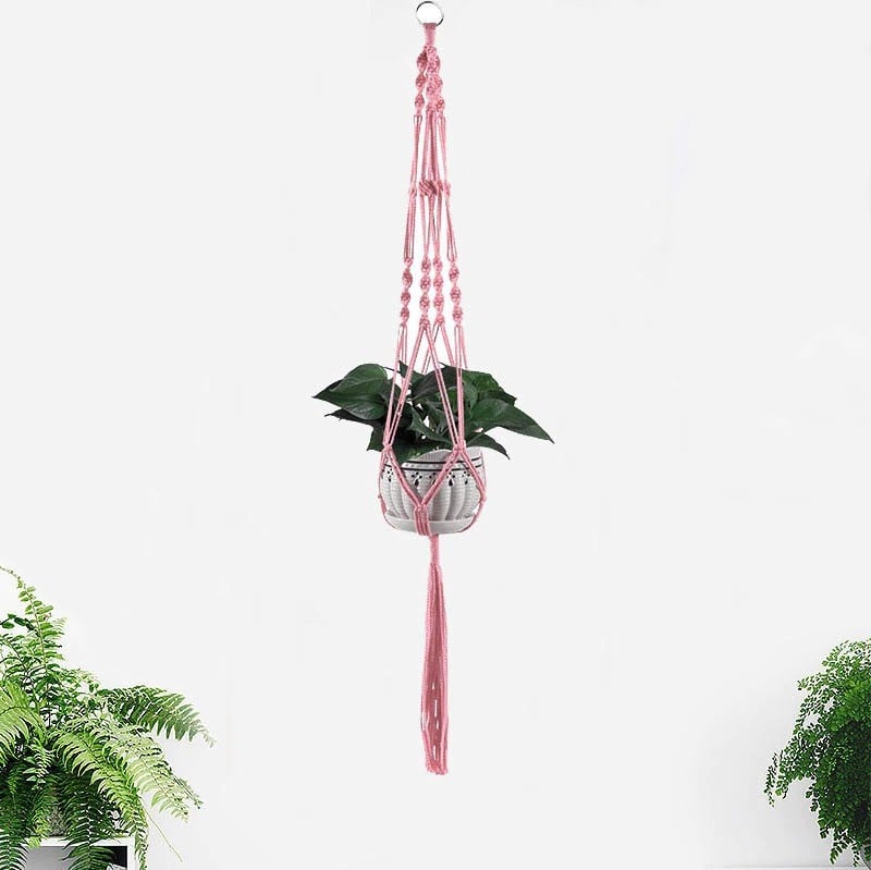 Suspension Macramé Colorée Chic Esprit Macramé