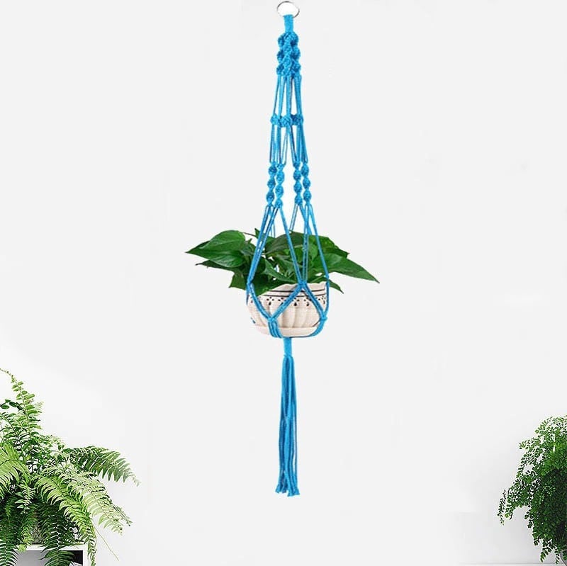 Suspension Macramé Colorée Chic Esprit Macramé