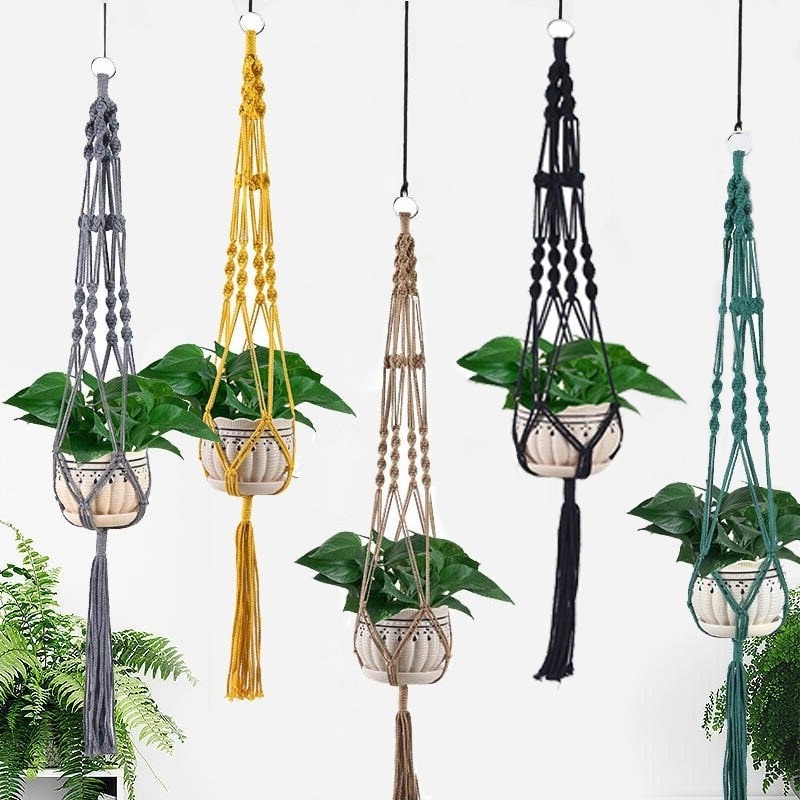 Suspension Macramé Colorée Chic Esprit Macramé